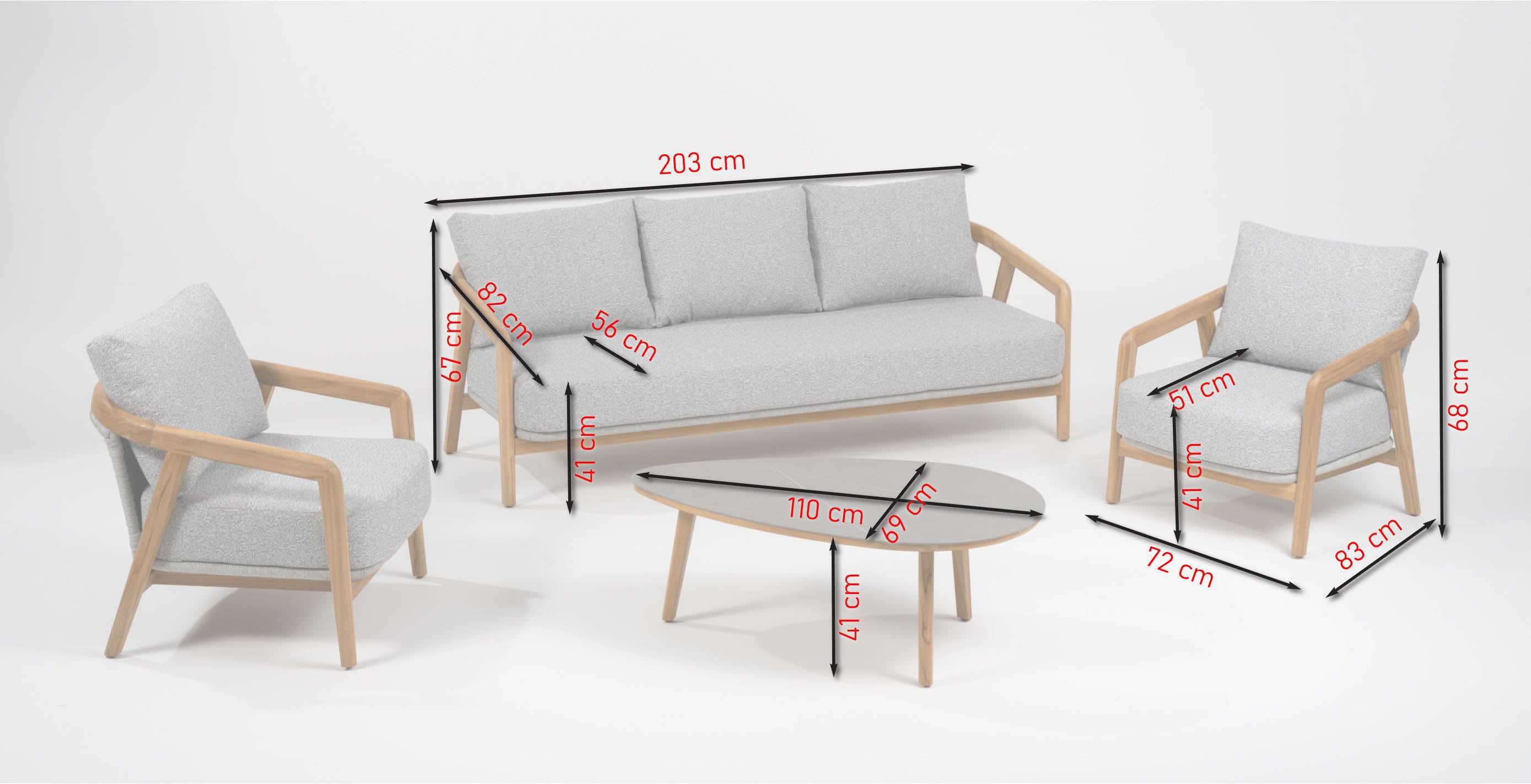 Bella Sofa Garden Lounge