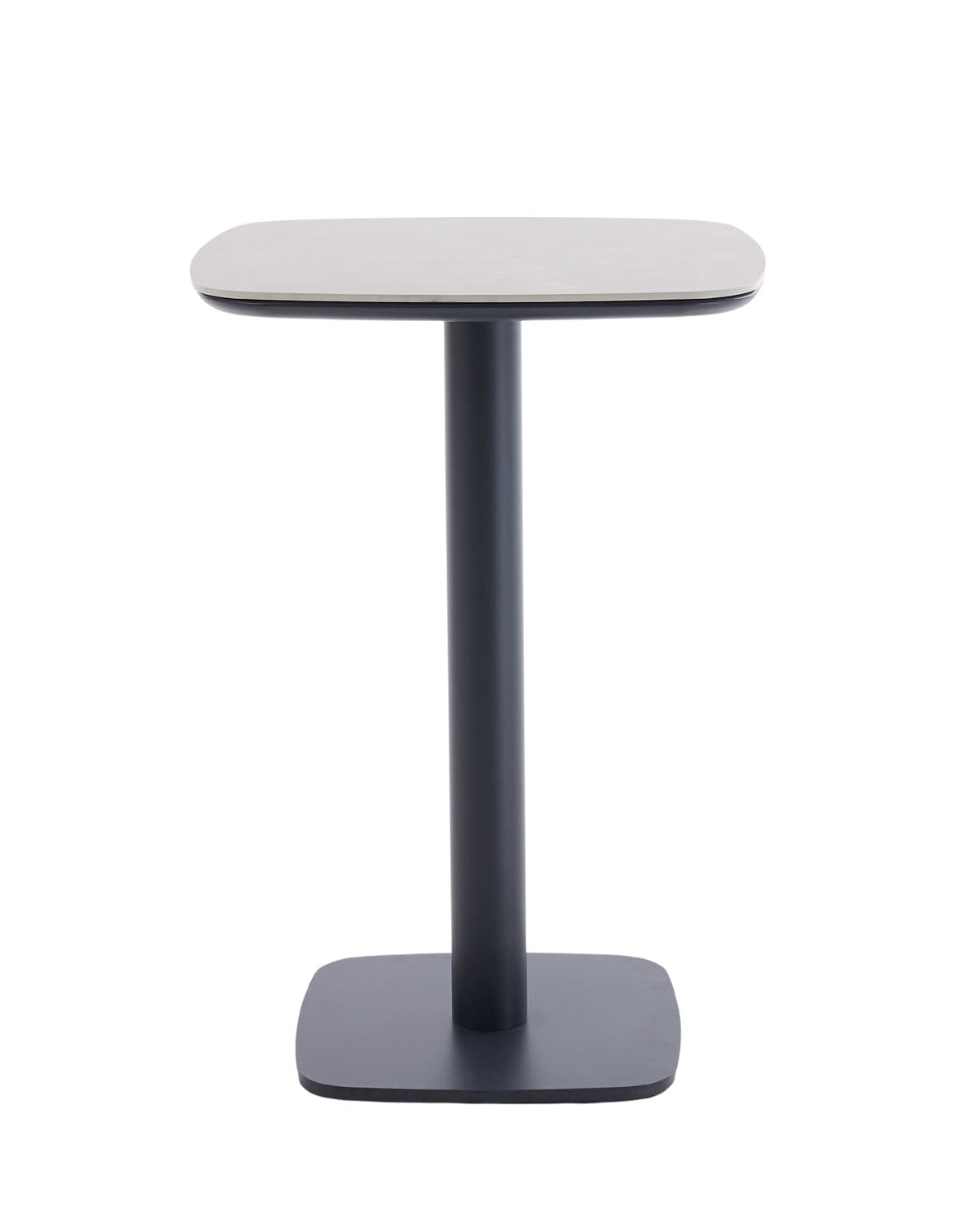 Bernhard Bartisch anthrazit – 70 × 70 × 102 cm, Greige-Steindekor, Ansicht 1