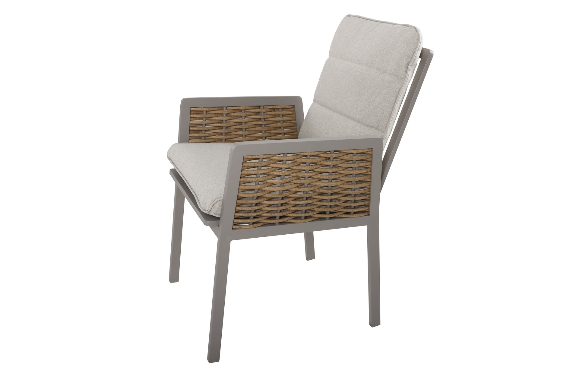 Hailey Eckbankgruppe mit höhenverstellbarem Tisch und Keramikplatte im Holzdekor