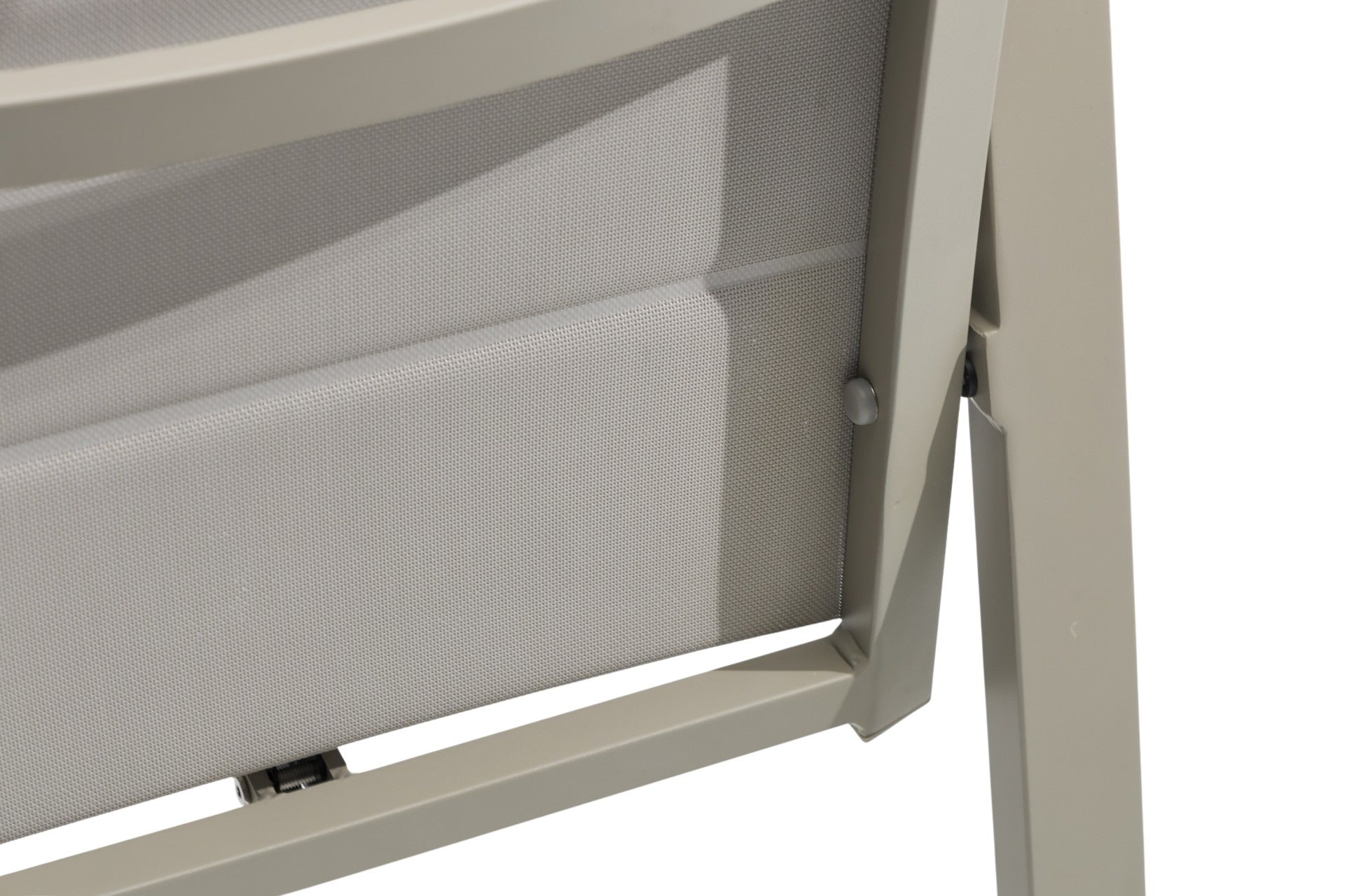 Nicosia Hochlehner Gartenstuhl mit verstellbarer Rückenlehne, Aluminiumgestell und Textilenbespannung für den Outdoor-Bereich