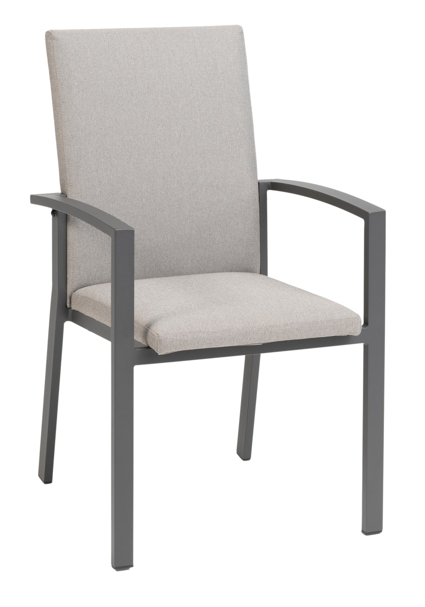 Fully upholstered Cosmia garden chair stackable and weatherproof