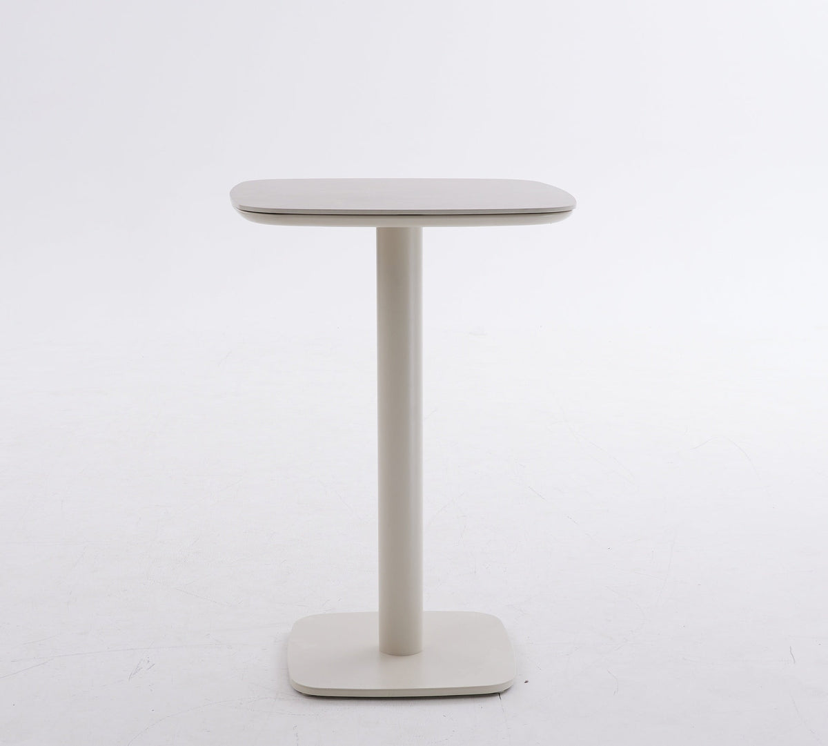 Bernhard Bartisch creme – 70 × 70 × 102 cm, Greige-Steindekor, Ansicht 3
