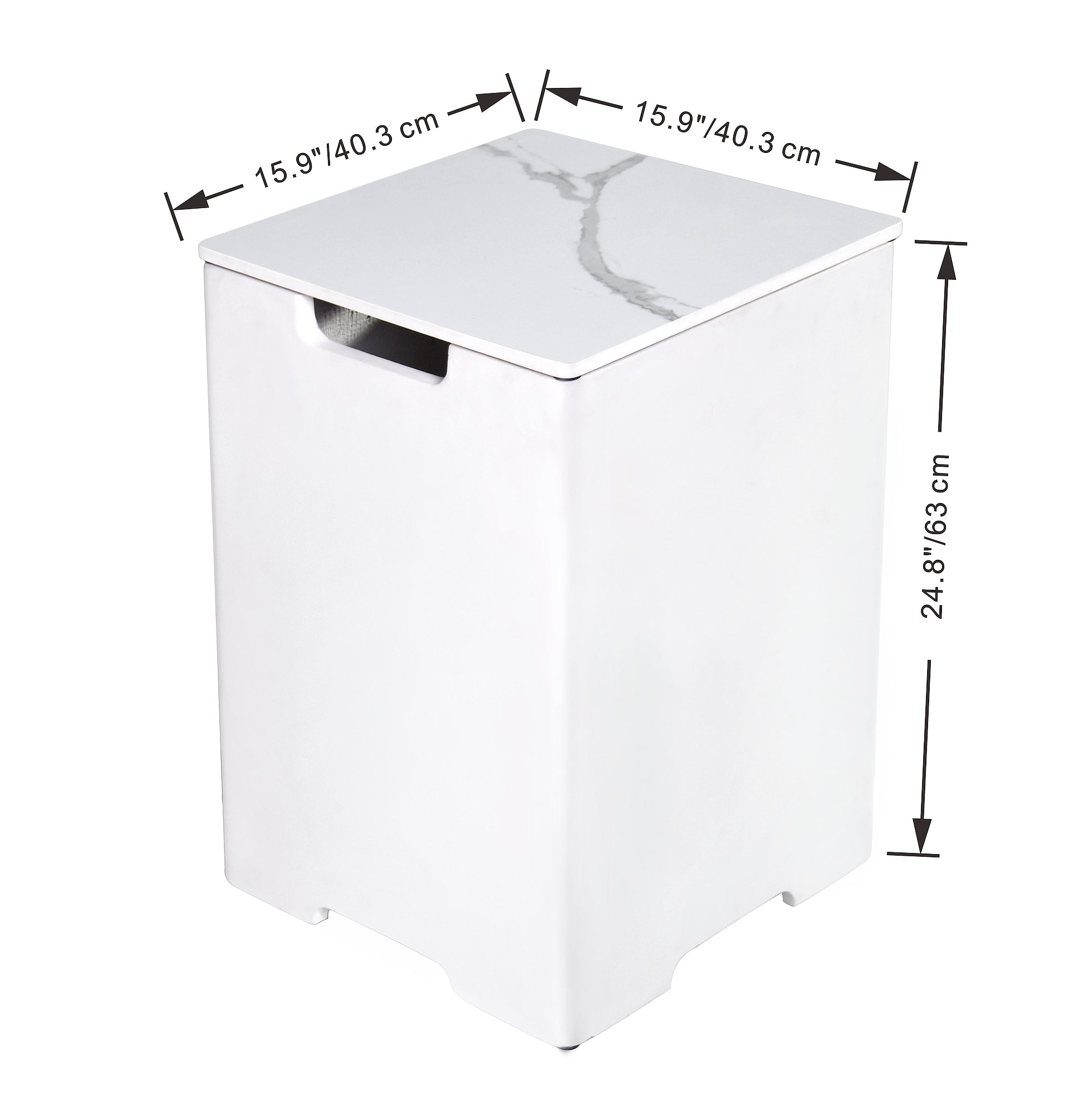 Gas bottle cover for fire tables