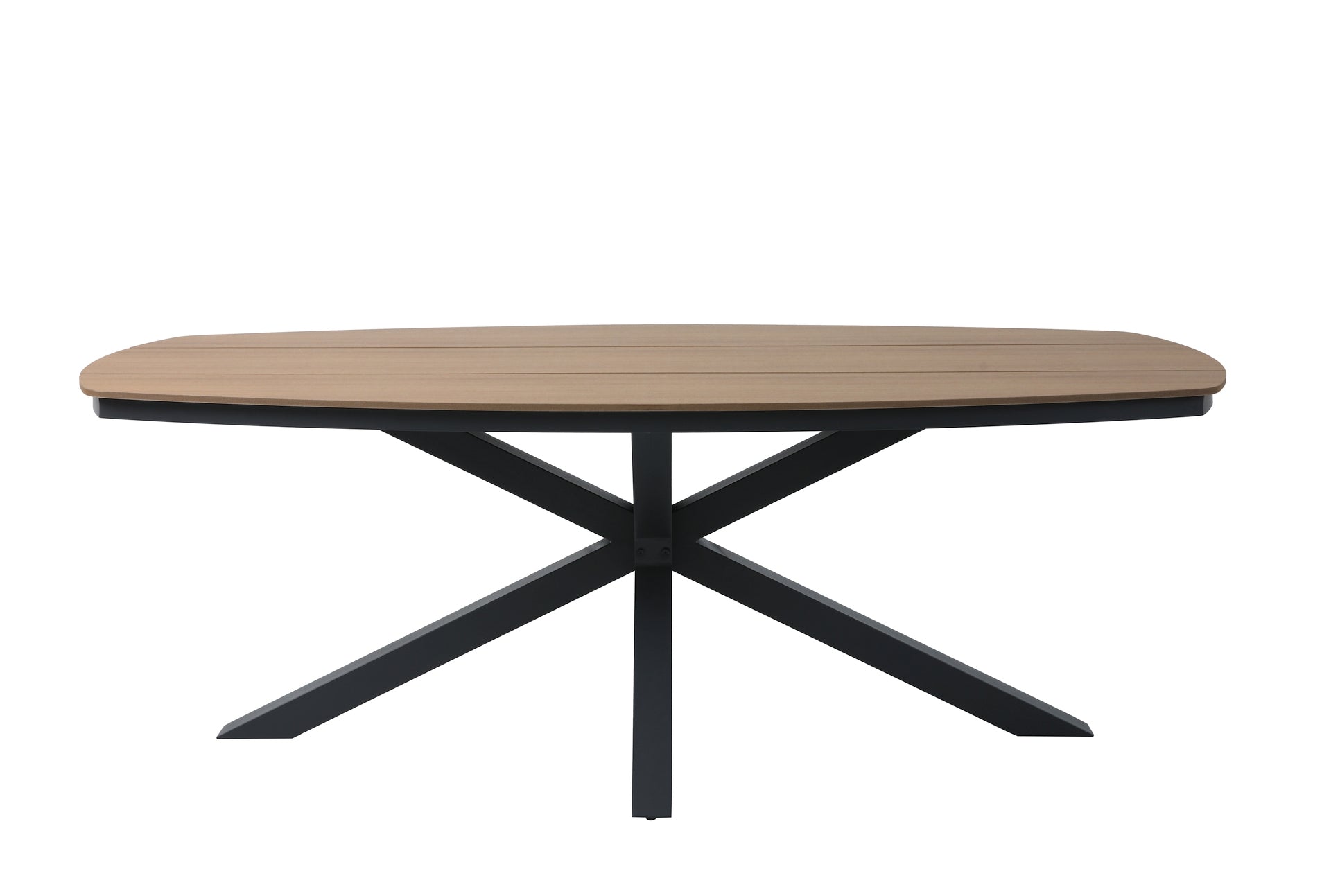 Tischgruppe Lehne mit Polywood-Gartentisch und stapelbaren Armstühlen