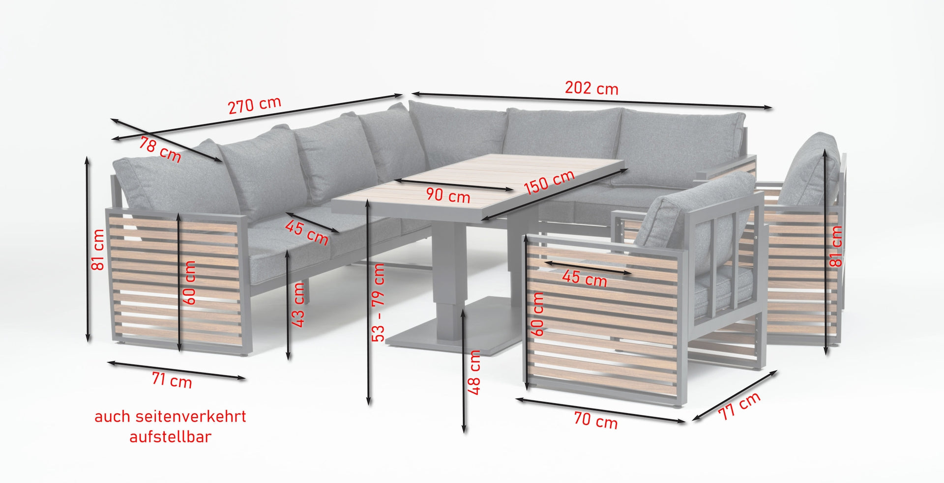 Liliane corner bench group