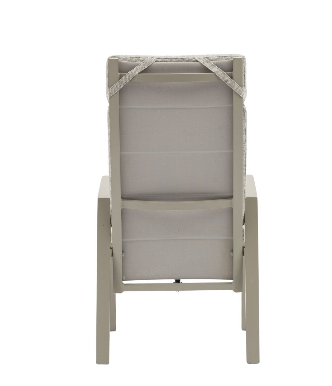 Nicosia Hochlehner Gartenstuhl mit verstellbarer Rückenlehne, Aluminiumgestell und Textilenbespannung für den Outdoor-Bereich
