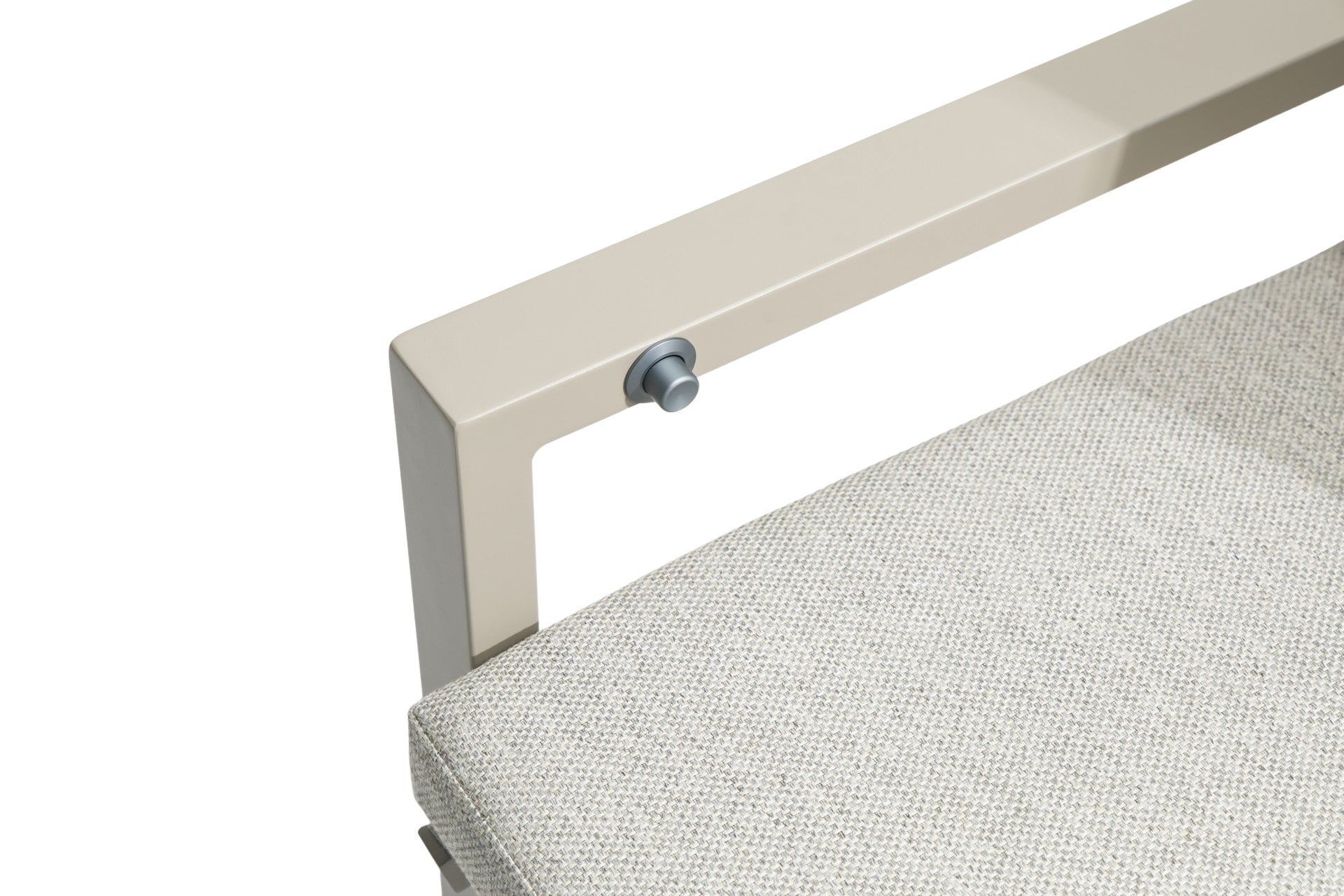 Nicosia Hochlehner Gartenstuhl mit verstellbarer Rückenlehne, Aluminiumgestell und Textilenbespannung für den Outdoor-Bereich