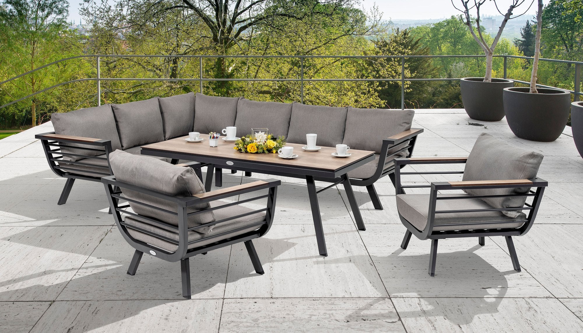 Aruna Eckbankgruppe Outdoor Garten Gartenmöbelshop
