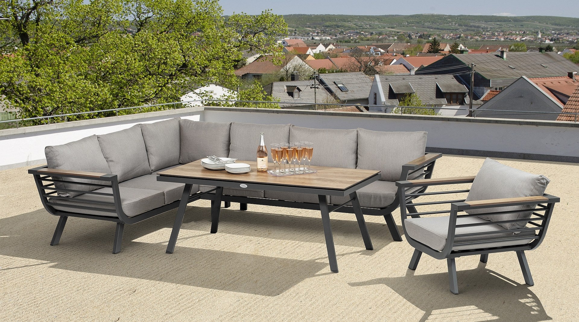 Aruna Eckbankgruppe Outdoor Garten Gartenmöbelshop
