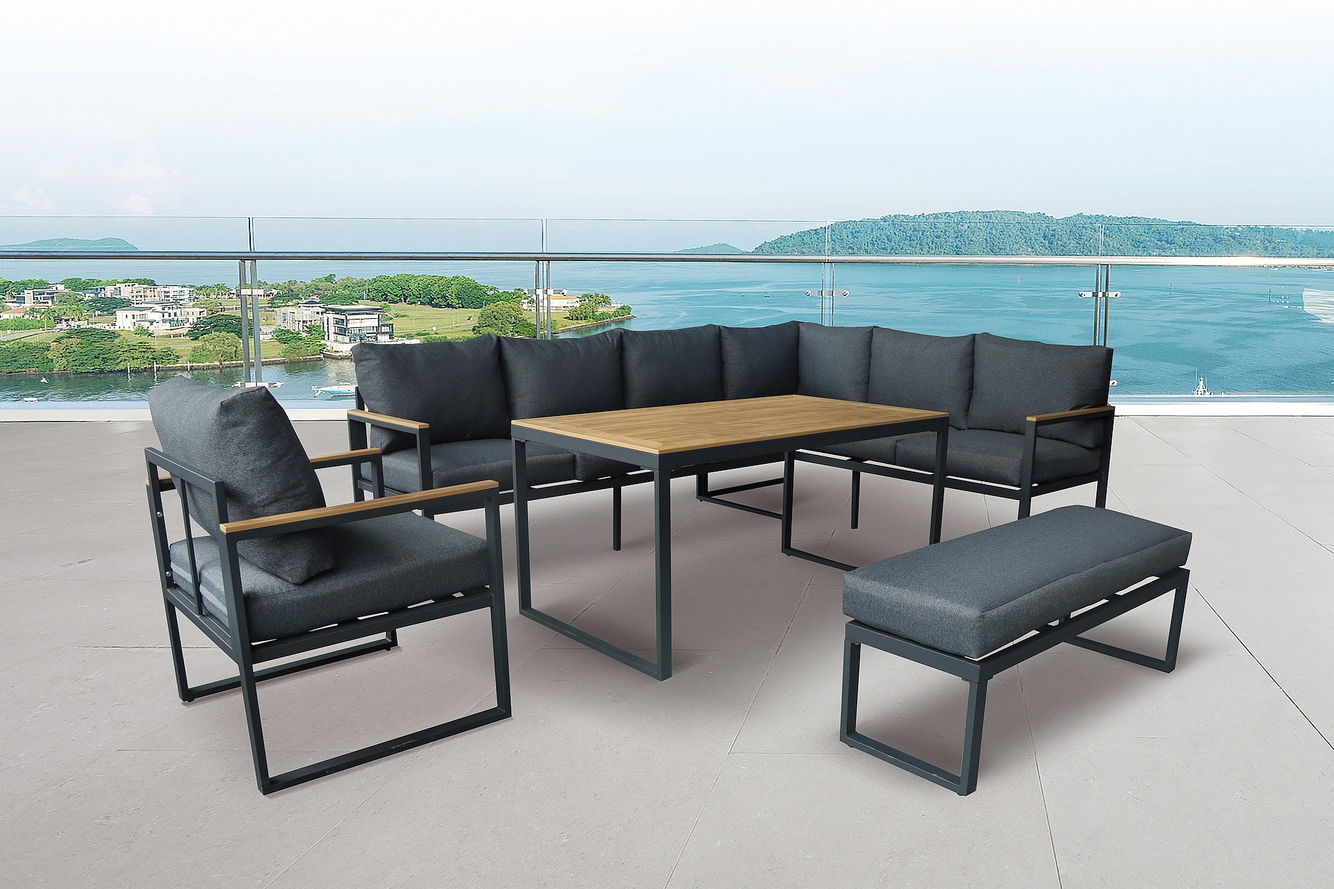 Bina - corner bench group