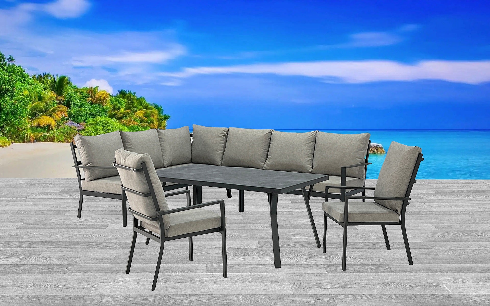 Brook - corner bench group