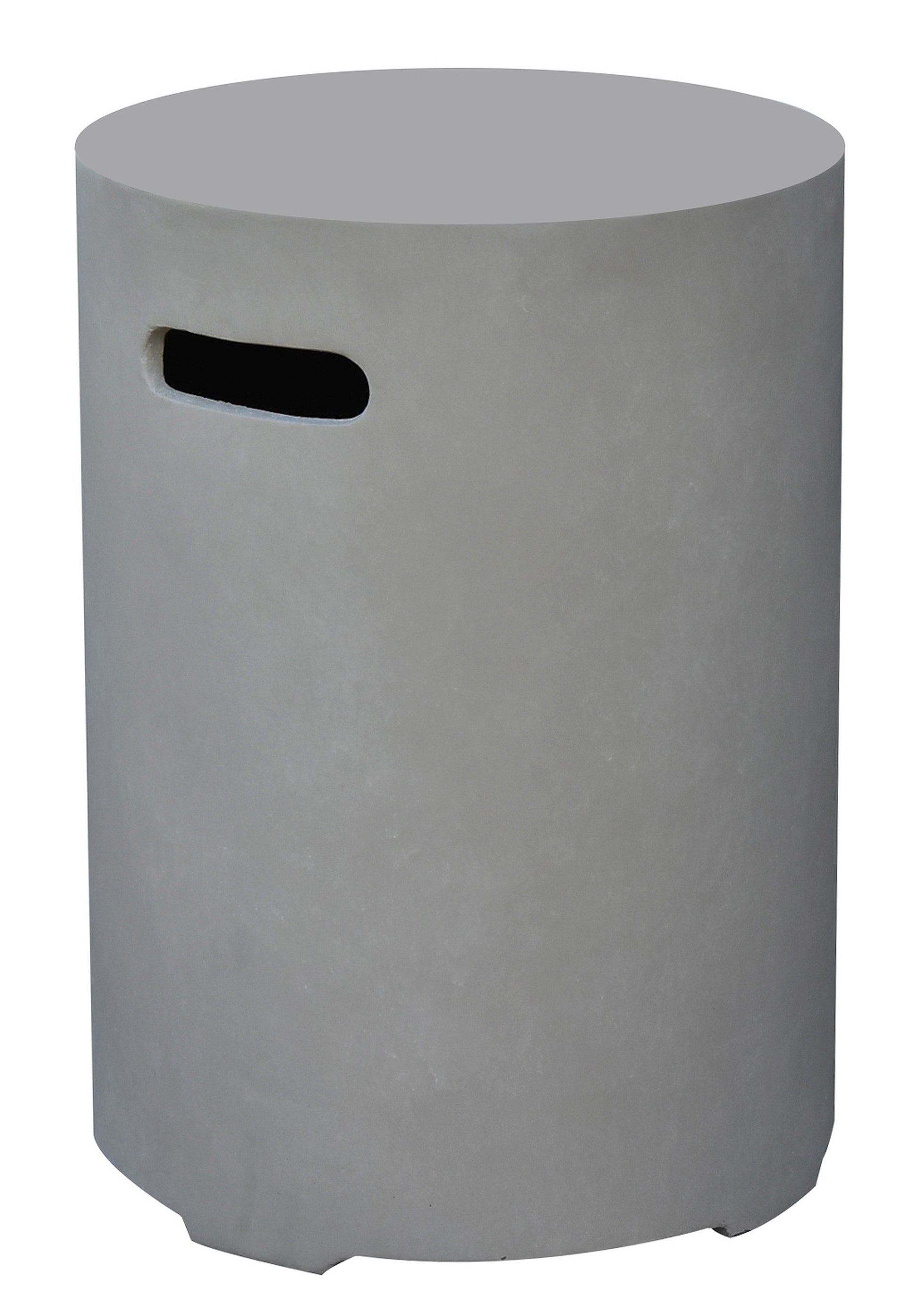 Gas bottle cover for fire tables